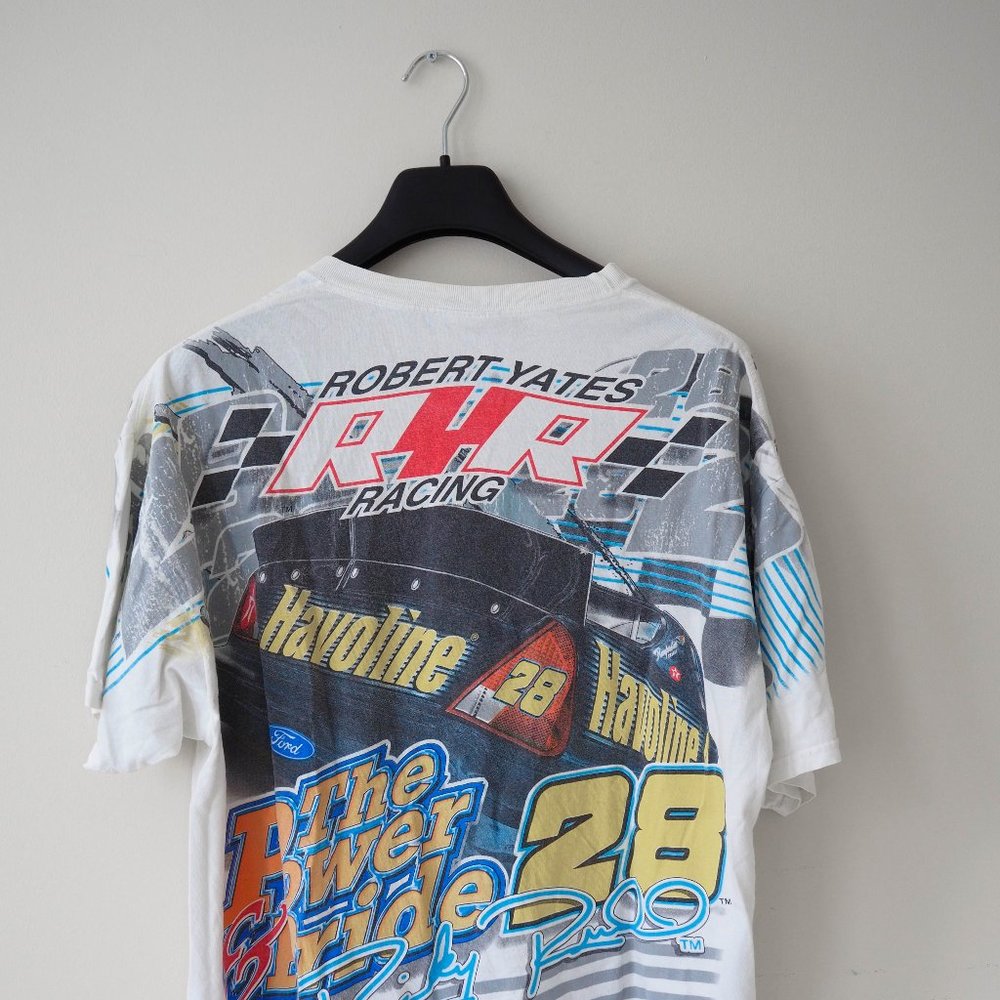 Vintage All Overprint Ricky Rudd T-shirt Racing Car - Picture 5 of 5
